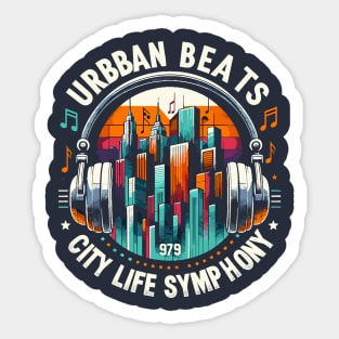 Urban Beats City Sticker